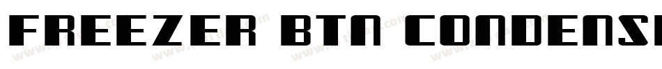 Freezer BTN Condensed字体转换
